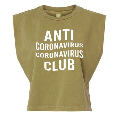 Anti Coronavirus Coronavirus Club Garment-Dyed Women's Muscle Tee