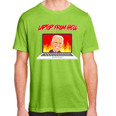 Anti Joe Biden Laptop From Hell Adult ChromaSoft Performance T-Shirt