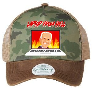 Anti Joe Biden Laptop From Hell Legacy Tie Dye Trucker Hat