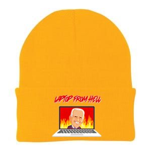 Anti Joe Biden Laptop From Hell Knit Cap Winter Beanie