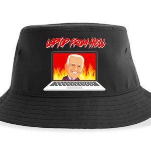 Anti Joe Biden Laptop From Hell Sustainable Bucket Hat