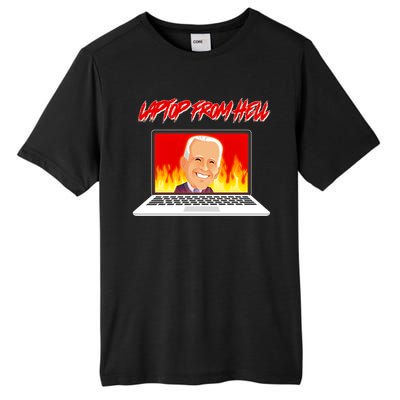 Anti Joe Biden Laptop From Hell Tall Fusion ChromaSoft Performance T-Shirt