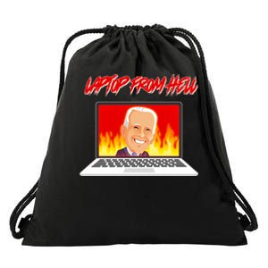 Anti Joe Biden Laptop From Hell Drawstring Bag