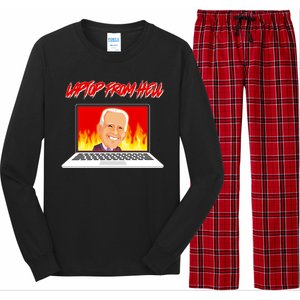 Anti Joe Biden Laptop From Hell Long Sleeve Pajama Set