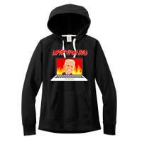 Anti Joe Biden Laptop From Hell Women's Fleece Hoodie