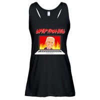 Anti Joe Biden Laptop From Hell Ladies Essential Flowy Tank