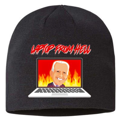 Anti Joe Biden Laptop From Hell Sustainable Beanie