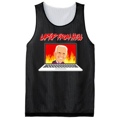 Anti Joe Biden Laptop From Hell Mesh Reversible Basketball Jersey Tank