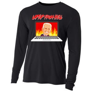 Anti Joe Biden Laptop From Hell Cooling Performance Long Sleeve Crew