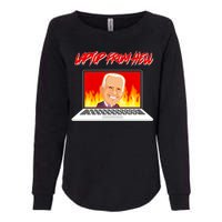 Anti Joe Biden Laptop From Hell Womens California Wash Sweatshirt