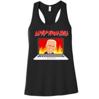 Anti Joe Biden Laptop From Hell Women's Racerback Tank