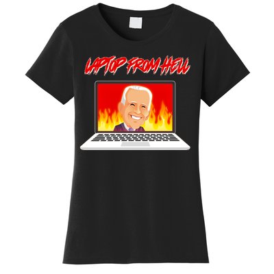 Anti Joe Biden Laptop From Hell Women's T-Shirt