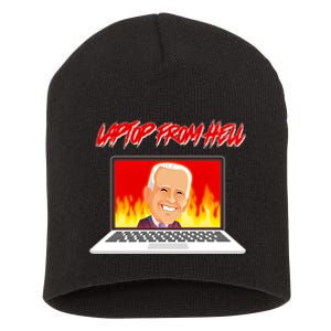 Anti Joe Biden Laptop From Hell Short Acrylic Beanie