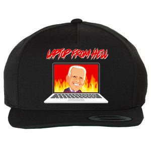 Anti Joe Biden Laptop From Hell Wool Snapback Cap