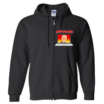 Anti Joe Biden Laptop From Hell Full Zip Hoodie