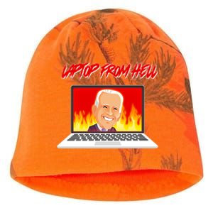 Anti Joe Biden Laptop From Hell Kati - Camo Knit Beanie