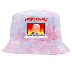 Anti Joe Biden Laptop From Hell Tie-Dyed Bucket Hat