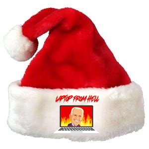 Anti Joe Biden Laptop From Hell Premium Christmas Santa Hat