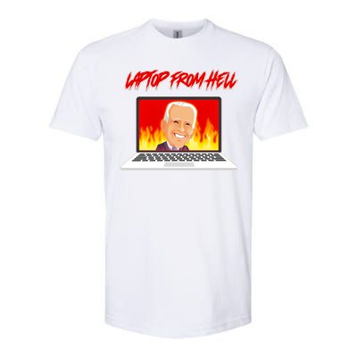 Anti Joe Biden Laptop From Hell Softstyle® CVC T-Shirt