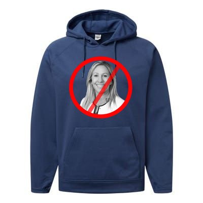 Anti Marjorie Taylor Greene MTG Performance Fleece Hoodie