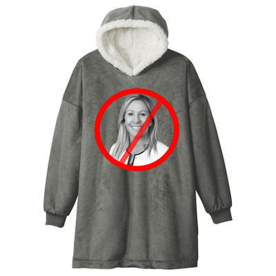 Anti Marjorie Taylor Greene MTG Hooded Wearable Blanket