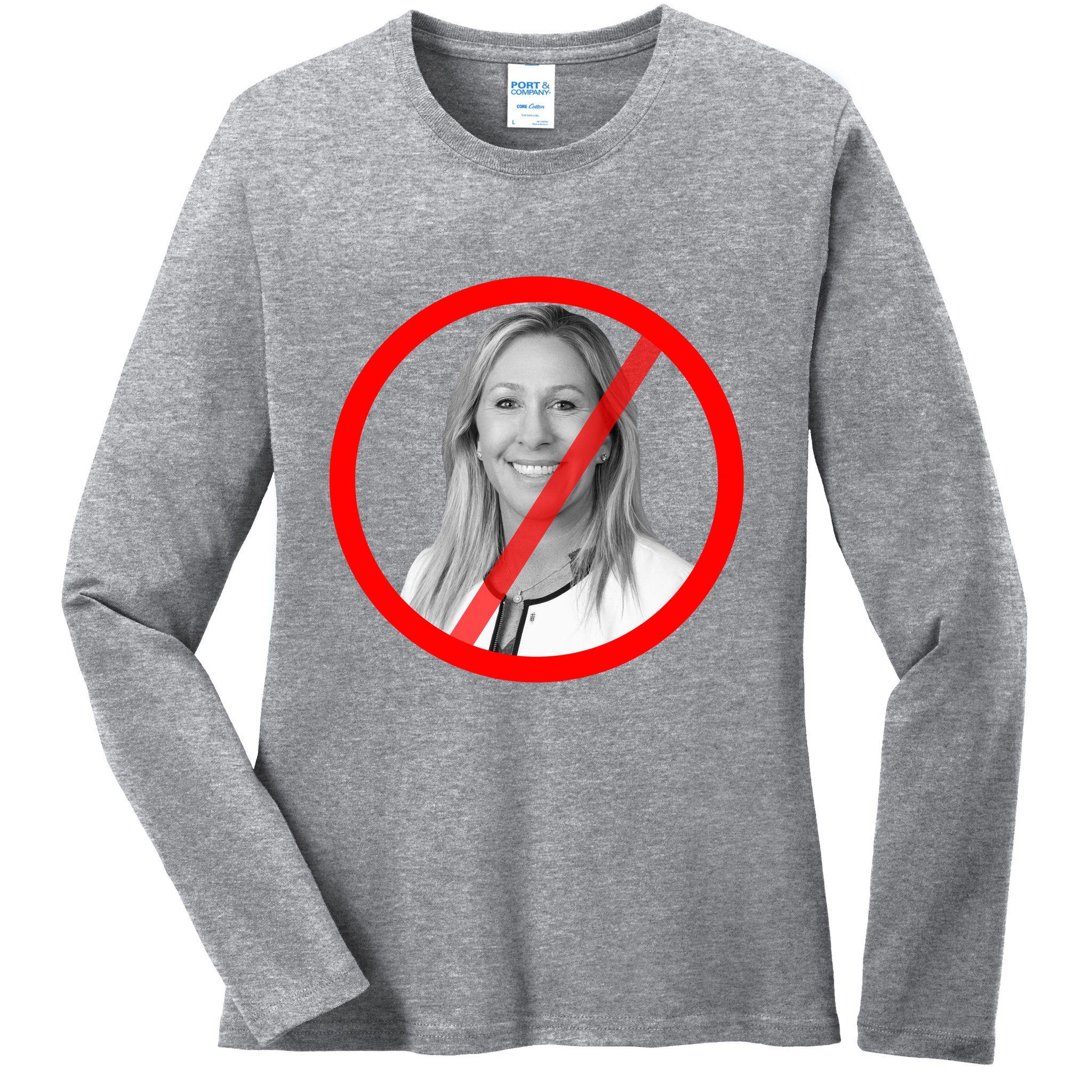 Anti Marjorie Taylor Greene MTG Ladies Long Sleeve Shirt