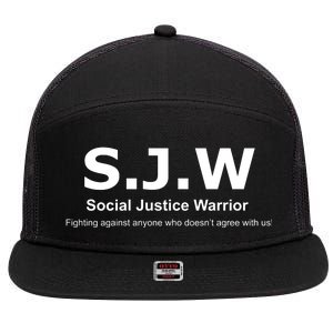 Anti SJW 7 Panel Mesh Trucker Snapback Hat