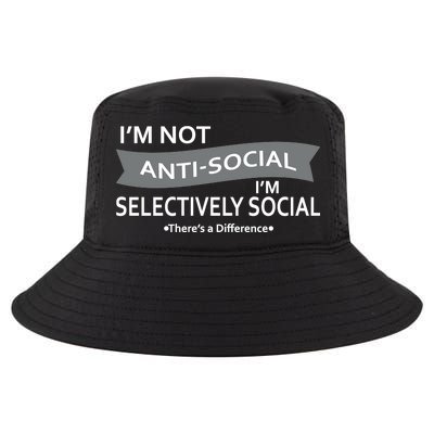 Anti-Social Funny Sarcastic Meme Cool Comfort Performance Bucket Hat