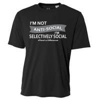 Anti-Social Funny Sarcastic Meme Cooling Performance Crew T-Shirt