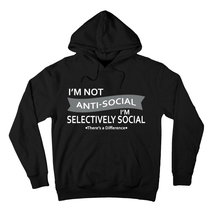 Anti-Social Funny Sarcastic Meme Hoodie