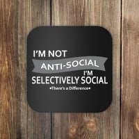 Anti-Social Funny Sarcastic Meme Coaster