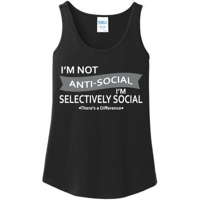 Anti-Social Funny Sarcastic Meme Ladies Essential Tank