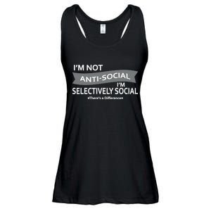 Anti-Social Funny Sarcastic Meme Ladies Essential Flowy Tank