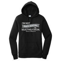 Anti-Social Funny Sarcastic Meme Women's Pullover Hoodie