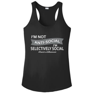 Anti-Social Funny Sarcastic Meme Ladies PosiCharge Competitor Racerback Tank