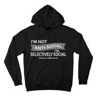 Anti-Social Funny Sarcastic Meme Tall Hoodie