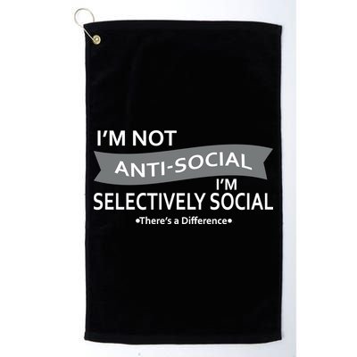 Anti-Social Funny Sarcastic Meme Golf Towel
