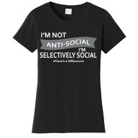 Anti-Social Funny Sarcastic Meme Women's T-Shirt