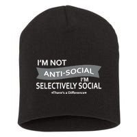 Anti-Social Funny Sarcastic Meme Short Acrylic Beanie