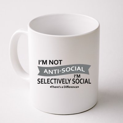 Anti-Social Funny Sarcastic Meme Coffee Mug