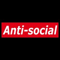 Anti-Social Red Box Logo City Backpack