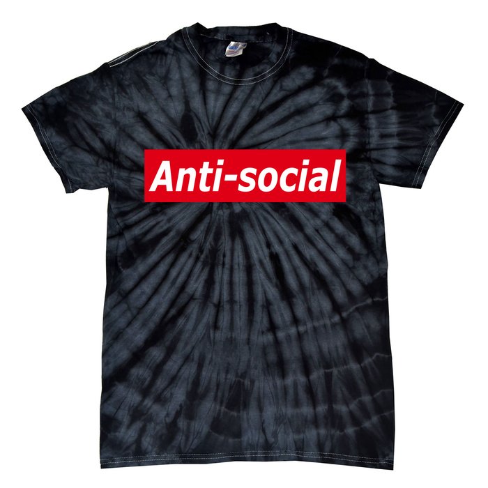 Anti-Social Red Box Logo Tie-Dye T-Shirt