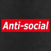 Anti-Social Red Box Logo Trucker Hat