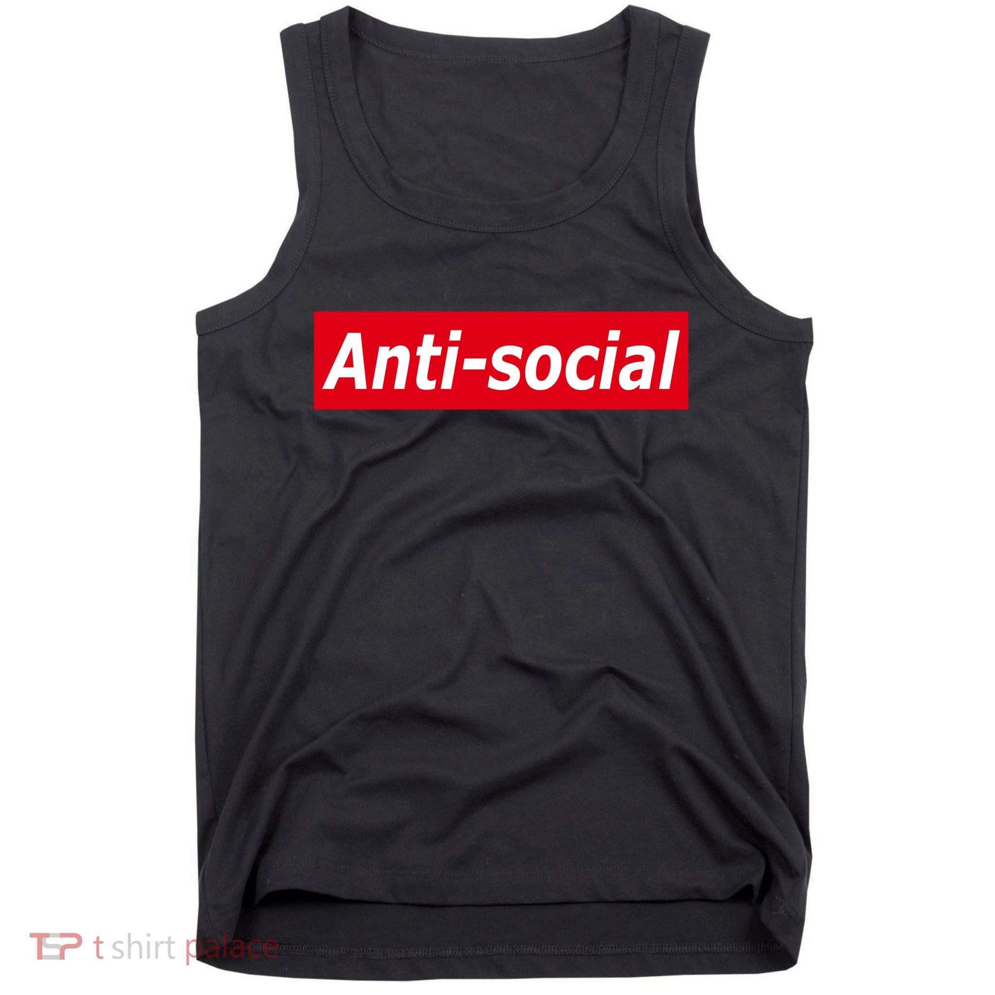 Anti-Social Red Box Logo Tank Top