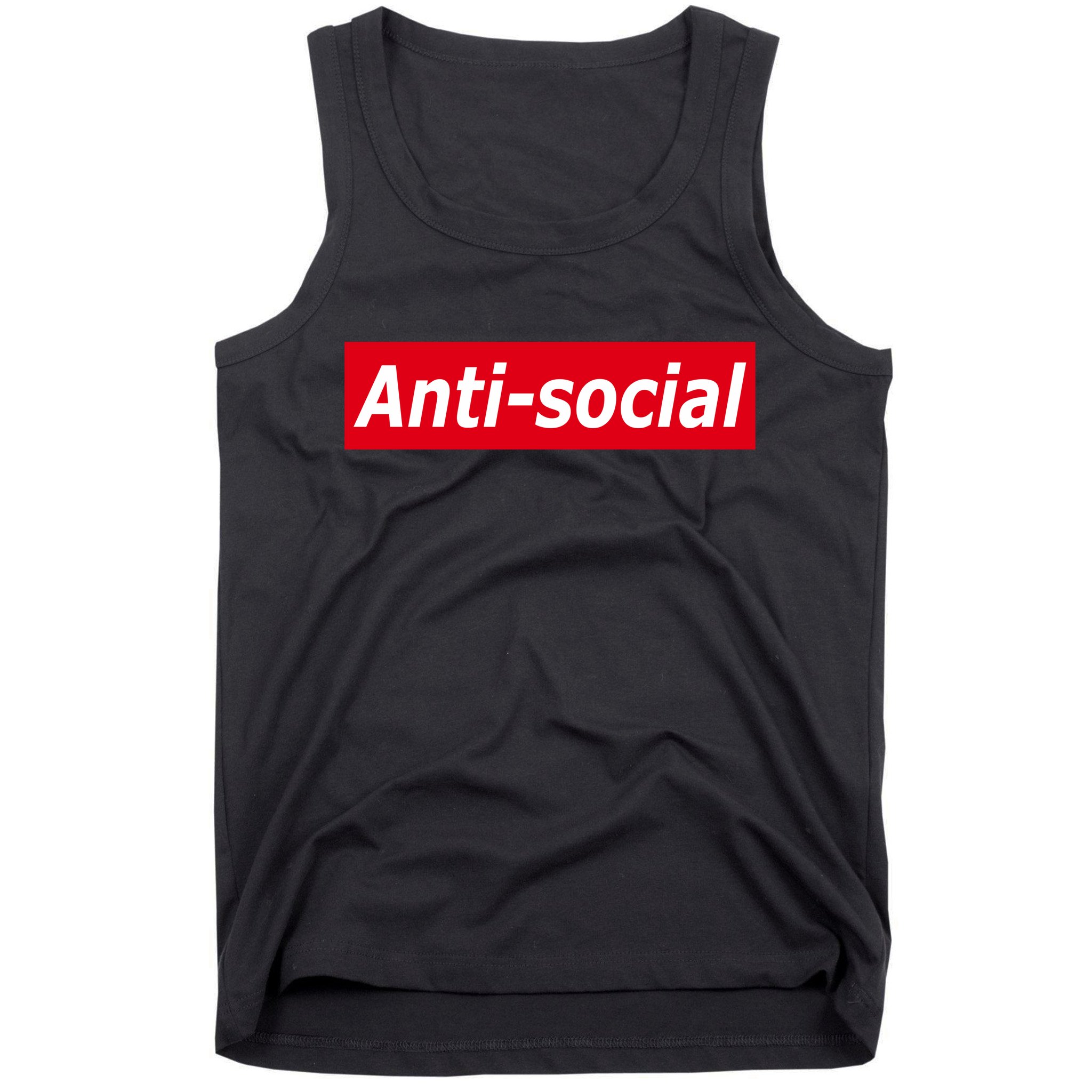 Anti-Social Red Box Logo Tank Top