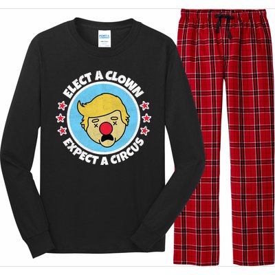 Anti Trump Elect A Clown Expect A Circus Long Sleeve Pajama Set