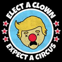 Anti Trump Elect A Clown Expect A Circus Flat Bill Trucker Hat