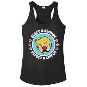 Anti Trump Elect A Clown Expect A Circus Ladies PosiCharge Competitor Racerback Tank