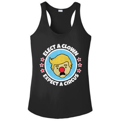 Anti Trump Elect A Clown Expect A Circus Ladies PosiCharge Competitor Racerback Tank