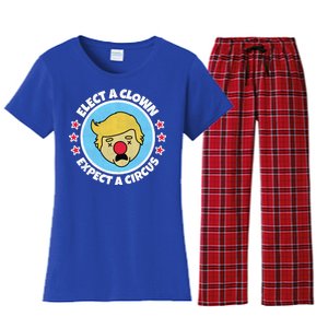 Anti Trump Elect A Clown Expect A Circus Women's Flannel Pajama Set